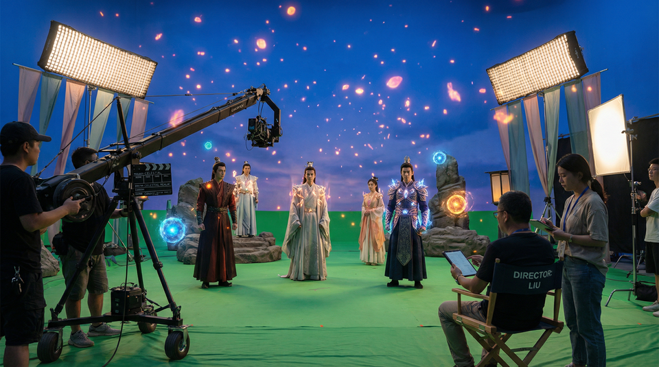 17c一起草影视传媒视频制作现场